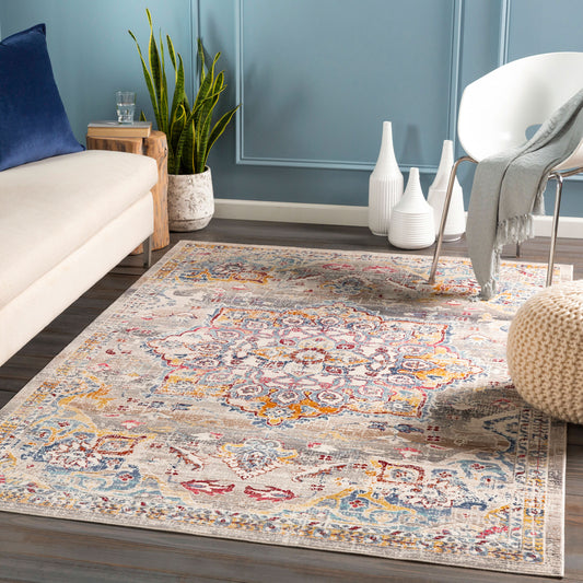 Alfombra decorativa tejida a máquina Dublin DUB-2308 de 90 cm x 170 cm