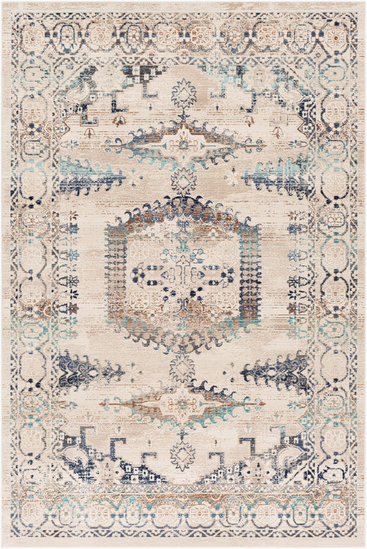 Alfombra decorativa tejida a máquina Dublin DUB-2311 de 2' x 3'