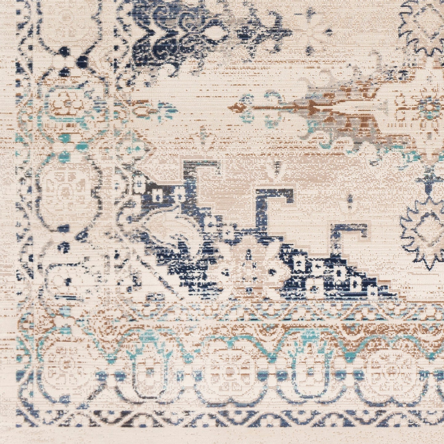 Alfombra decorativa tejida a máquina Dublin DUB-2311 de 90 cm x 170 cm