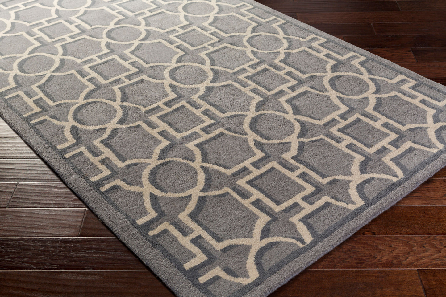 Alfombra de lana hecha a mano Dwell B DWB-9001 de 9' x 12'