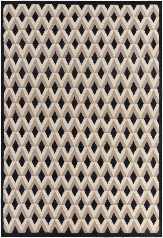 Alfombra redonda de lana Dwell D DWD-1000 de 1,8 m, hecha a mano