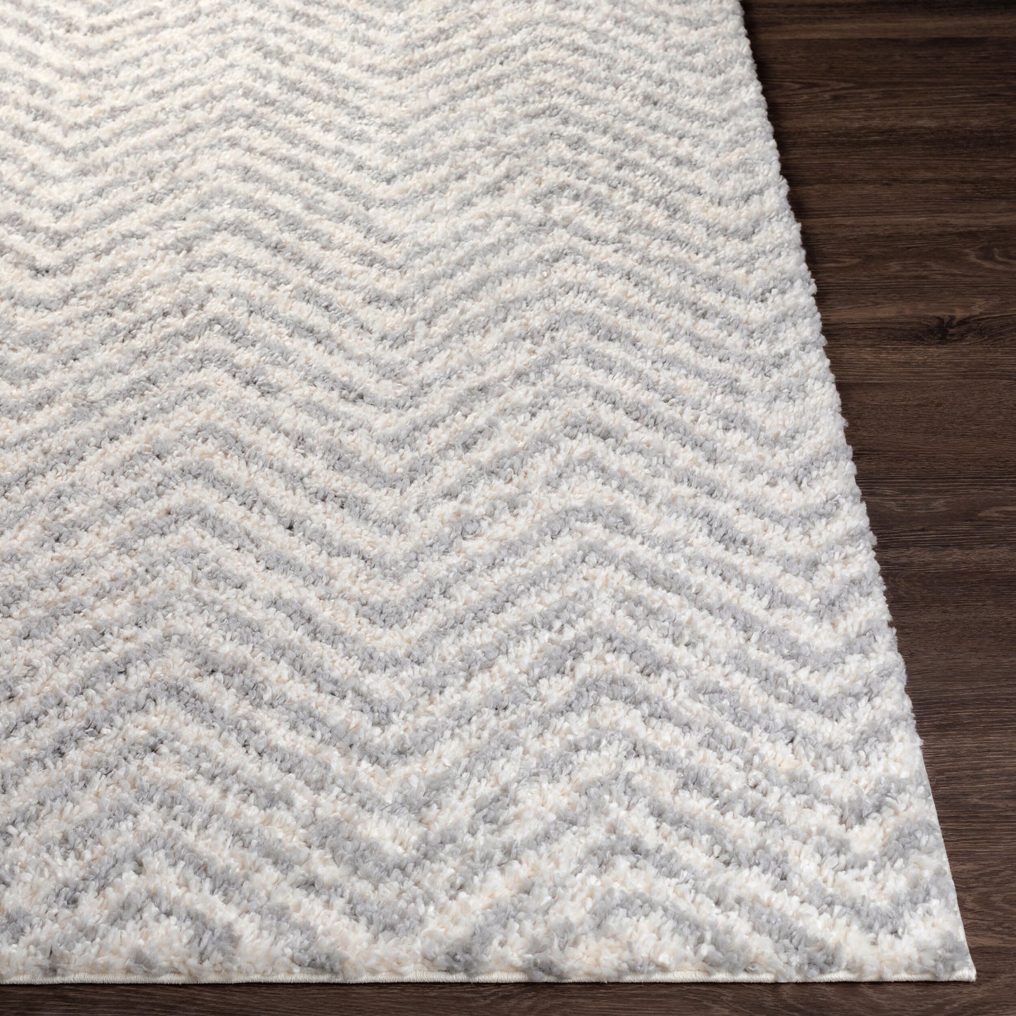 Alfombra decorativa tejida a máquina Deluxe Shag DXS-2307 de 2' x 3'