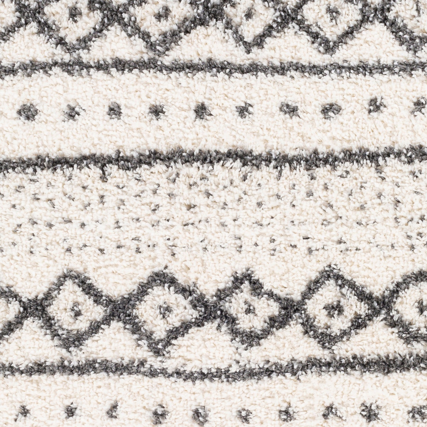 Alfombra decorativa tejida a máquina Deluxe Shag DXS-2319 de 2' x 3'