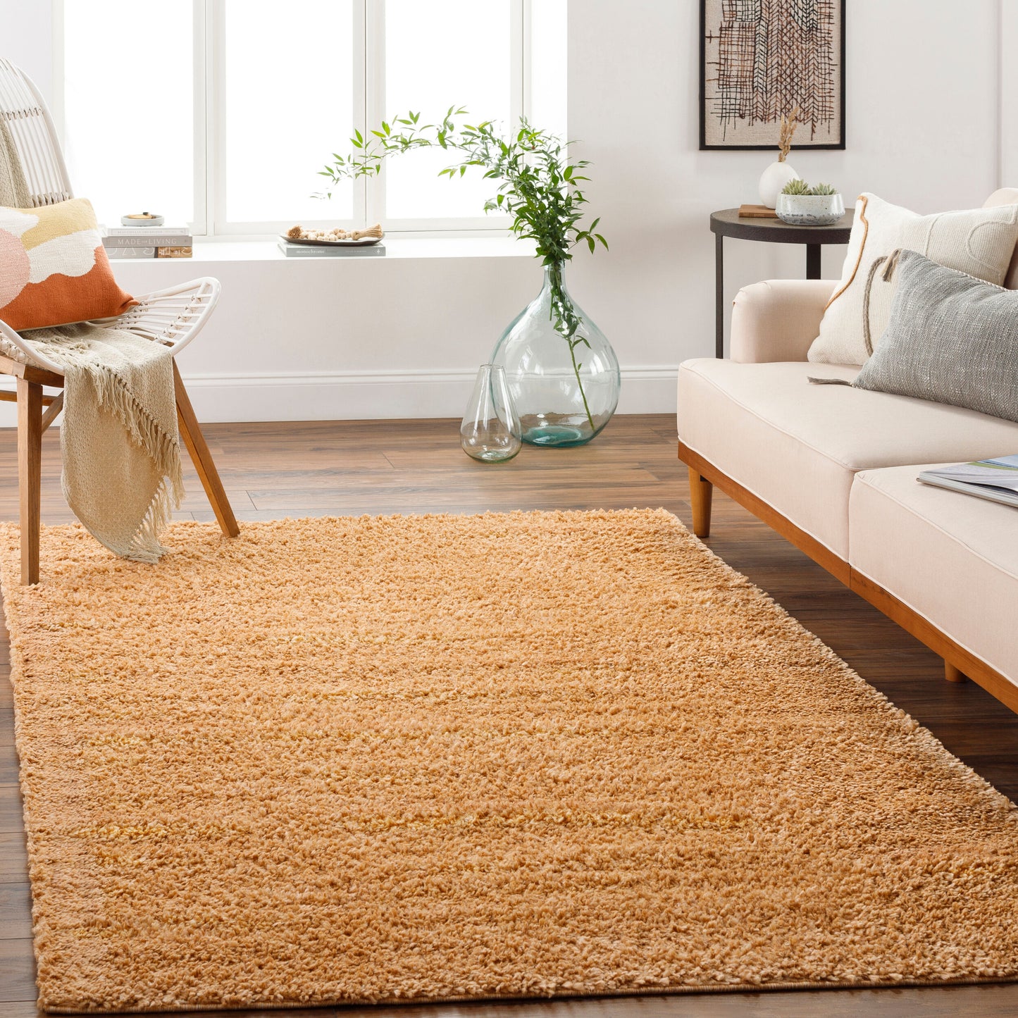 Alfombra tejida a máquina Deluxe Shag DXS-2324 de 2,44 m x 3,05 m