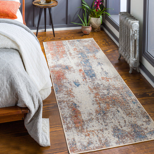 Daytona Beach DYT-2304 7ft Runner Machine Woven Indoor/Outdoor Runner Rug