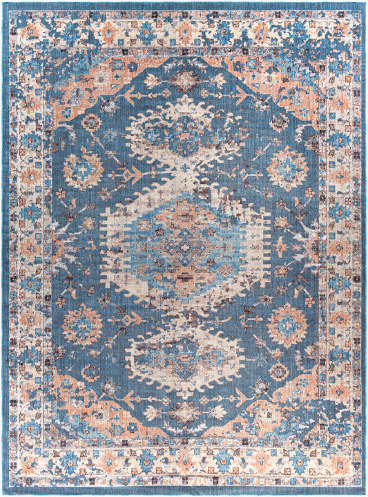 Alfombra Daytona Beach DYT-2306 de 1,83 m x 2,74 m, tejida a máquina, para interior y exterior