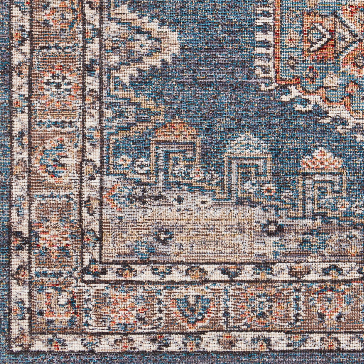 Daytona Beach DYT-2309 7ft Runner Machine Woven Indoor/Outdoor Runner Rug
