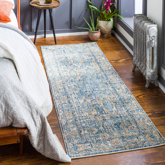Daytona Beach DYT-2312 7ft Runner Machine Woven Indoor/Outdoor Runner Rug