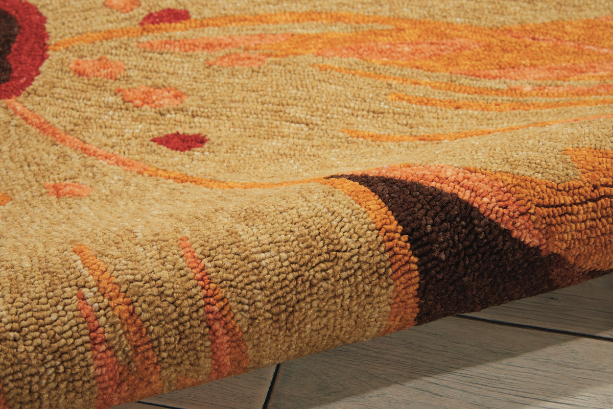 South Beach SOU19 Multicolor Hooked Rug