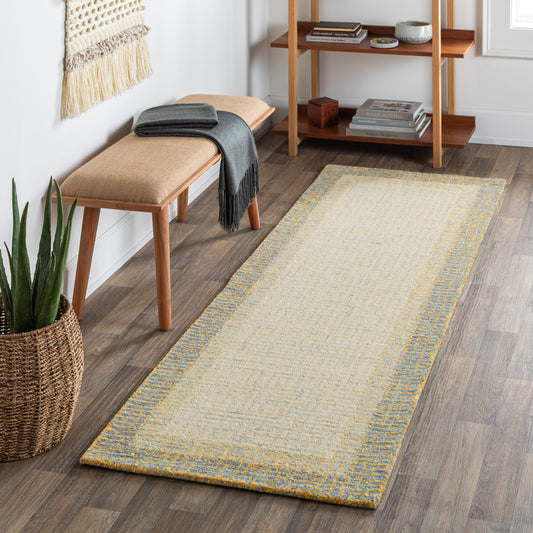 Elena EAE-2301 10ft Runner Handmade Wool Runner Rug