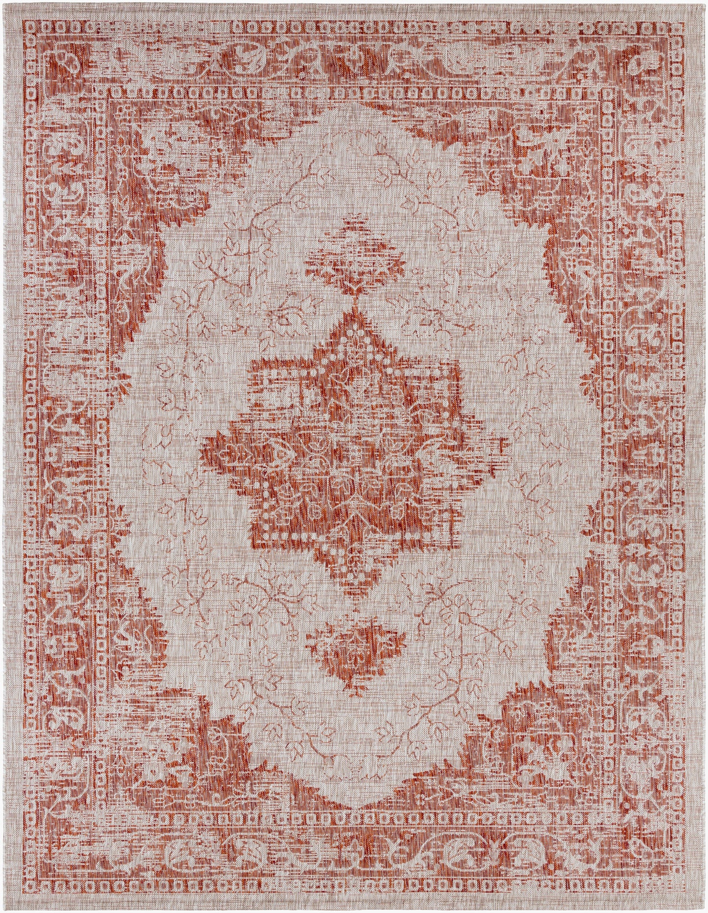 Alfombra tejida a máquina para interiores y exteriores Eagean EAG-2301 de 8' x 10'