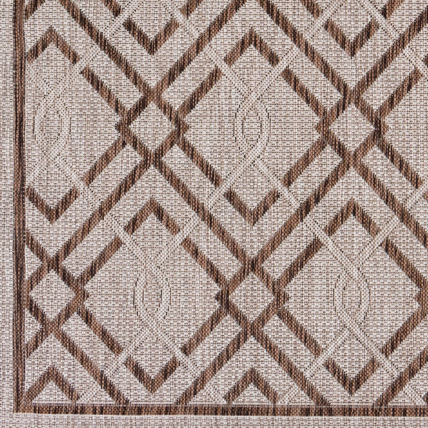 Alfombra tejida a máquina para interiores y exteriores Eagean EAG-2316 de 8' x 10'