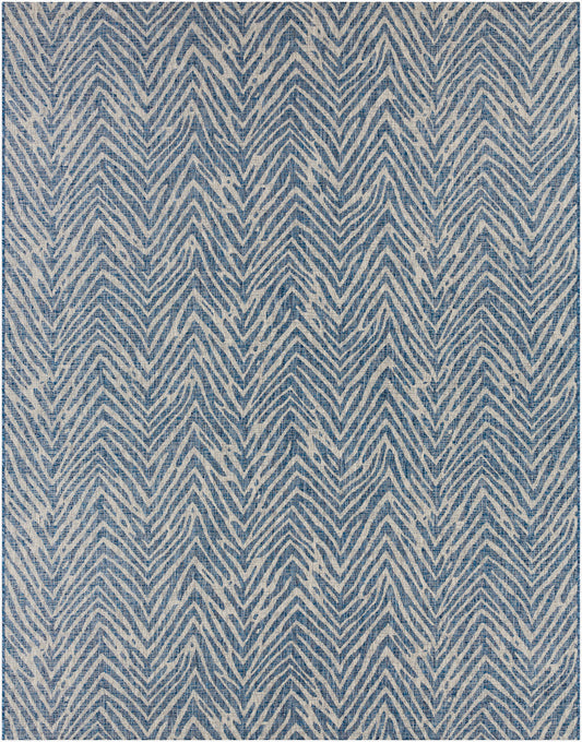 Alfombra tejida a máquina para interiores y exteriores Eagean EAG-2319 de 8' x 10'