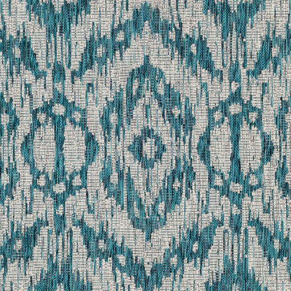 Alfombra decorativa para interior y exterior tejida a máquina Eagean EAG-2324 de 2' x 3'