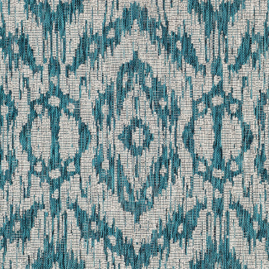 Alfombra decorativa para interior y exterior tejida a máquina Eagean EAG-2324 de 2' x 3'