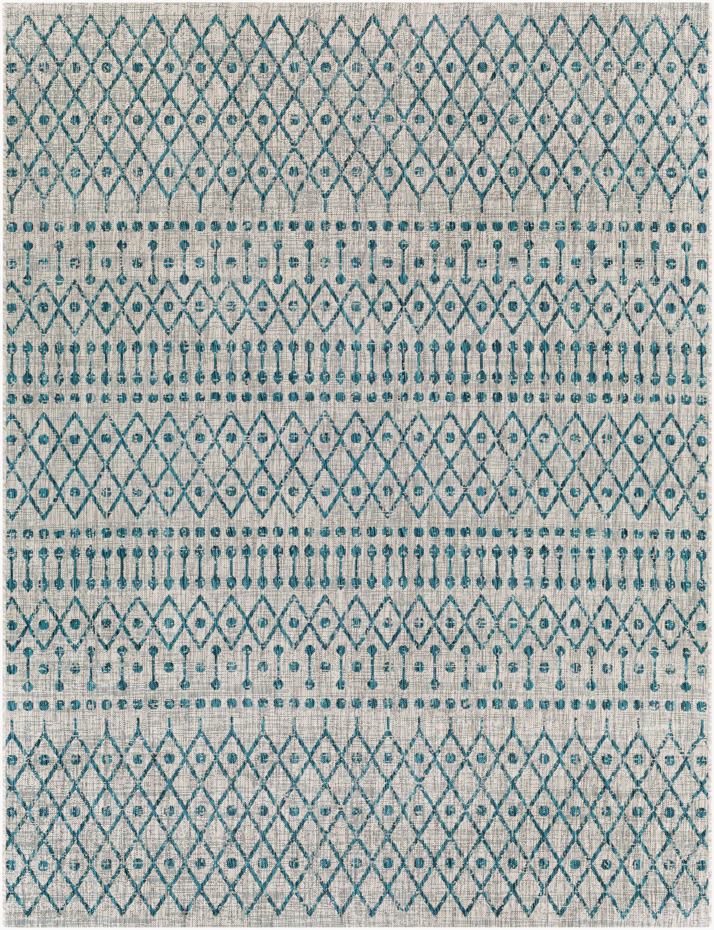 Alfombra tejida a máquina para interiores y exteriores Eagean EAG-2333 de 8' x 10'