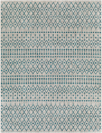 Alfombra tejida a máquina para interiores y exteriores Eagean EAG-2333 de 8' x 10'