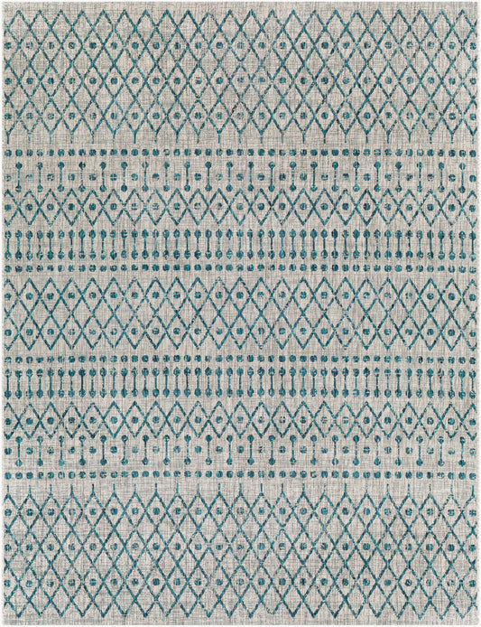 Alfombra tejida a máquina para interiores y exteriores Eagean EAG-2333 de 8' x 10'