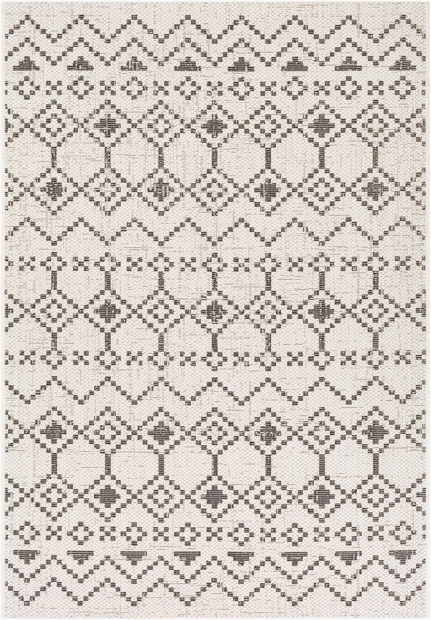 Alfombra tejida a máquina para interiores y exteriores Eagean EAG-2339 de 8' x 10'