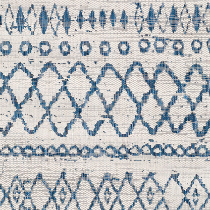 Alfombra tejida a máquina para interiores y exteriores Eagean EAG-2340 de 8' x 10'