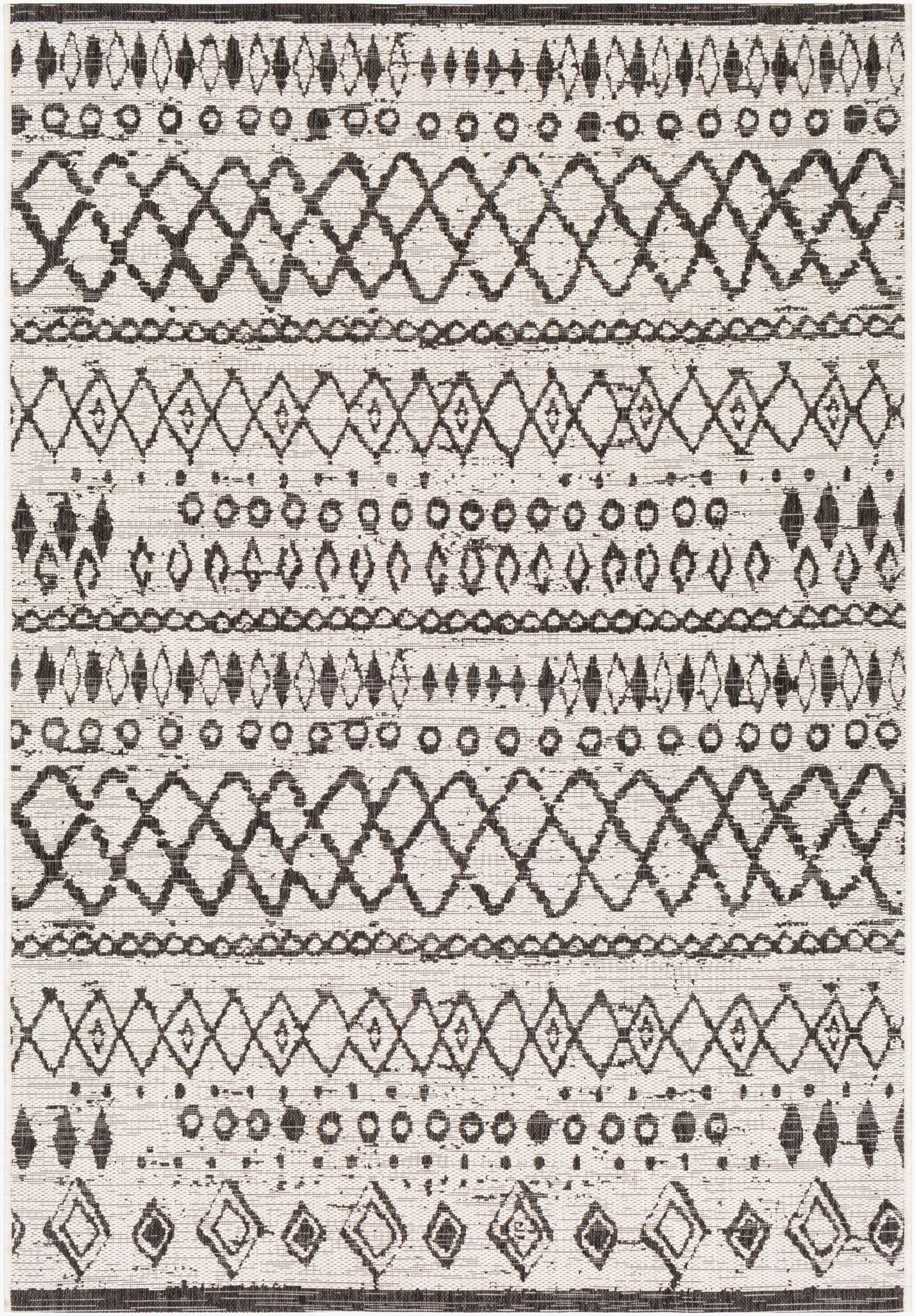 Alfombra tejida a máquina para interiores y exteriores Eagean EAG-2341 de 8' x 10'