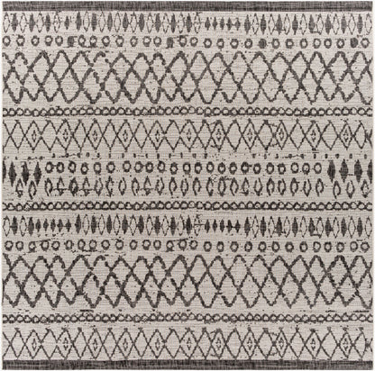 Eagean EAG-2341 8ft Square Machine Woven Indoor/Outdoor Area Rug
