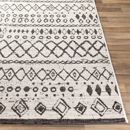 Eagean EAG-2341 8ft Square Machine Woven Indoor/Outdoor Area Rug