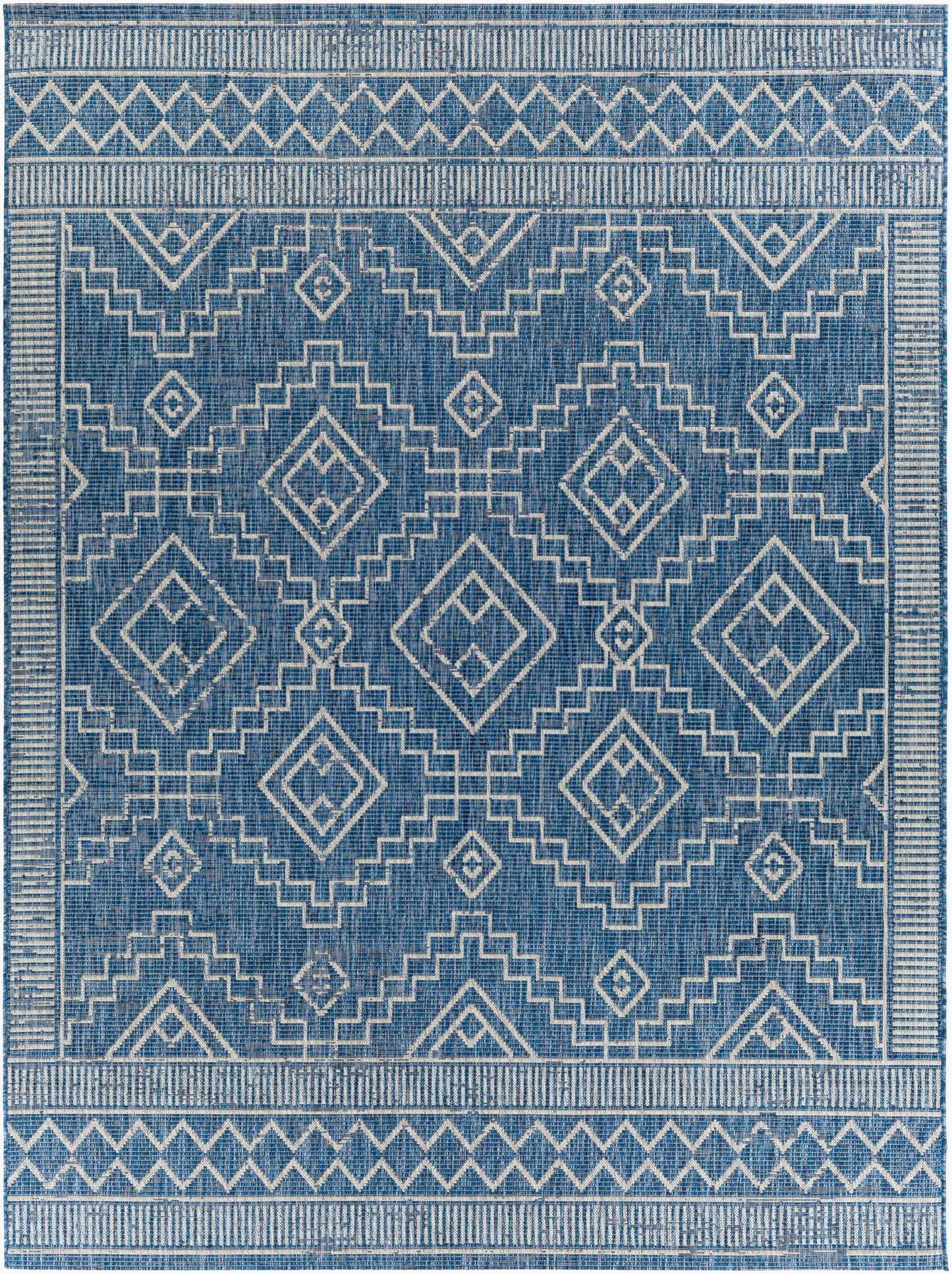 Alfombra tejida a máquina para interiores y exteriores Eagean EAG-2342 de 8' x 10'