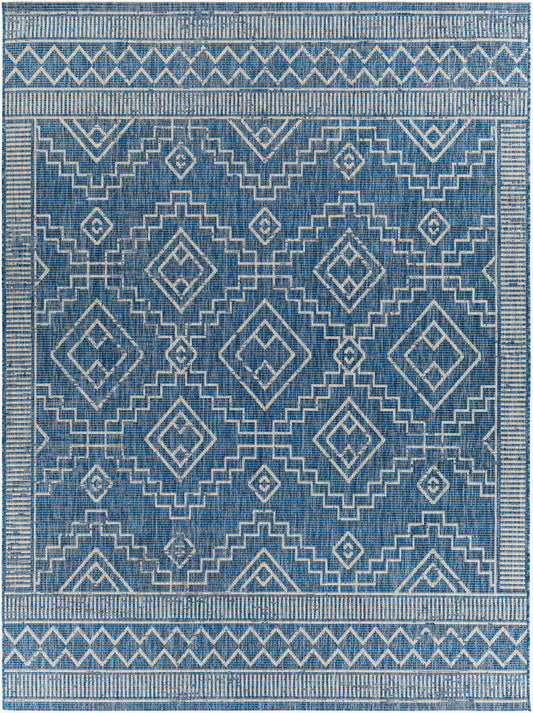 Alfombra tejida a máquina para interiores y exteriores Eagean EAG-2342 de 8' x 10'