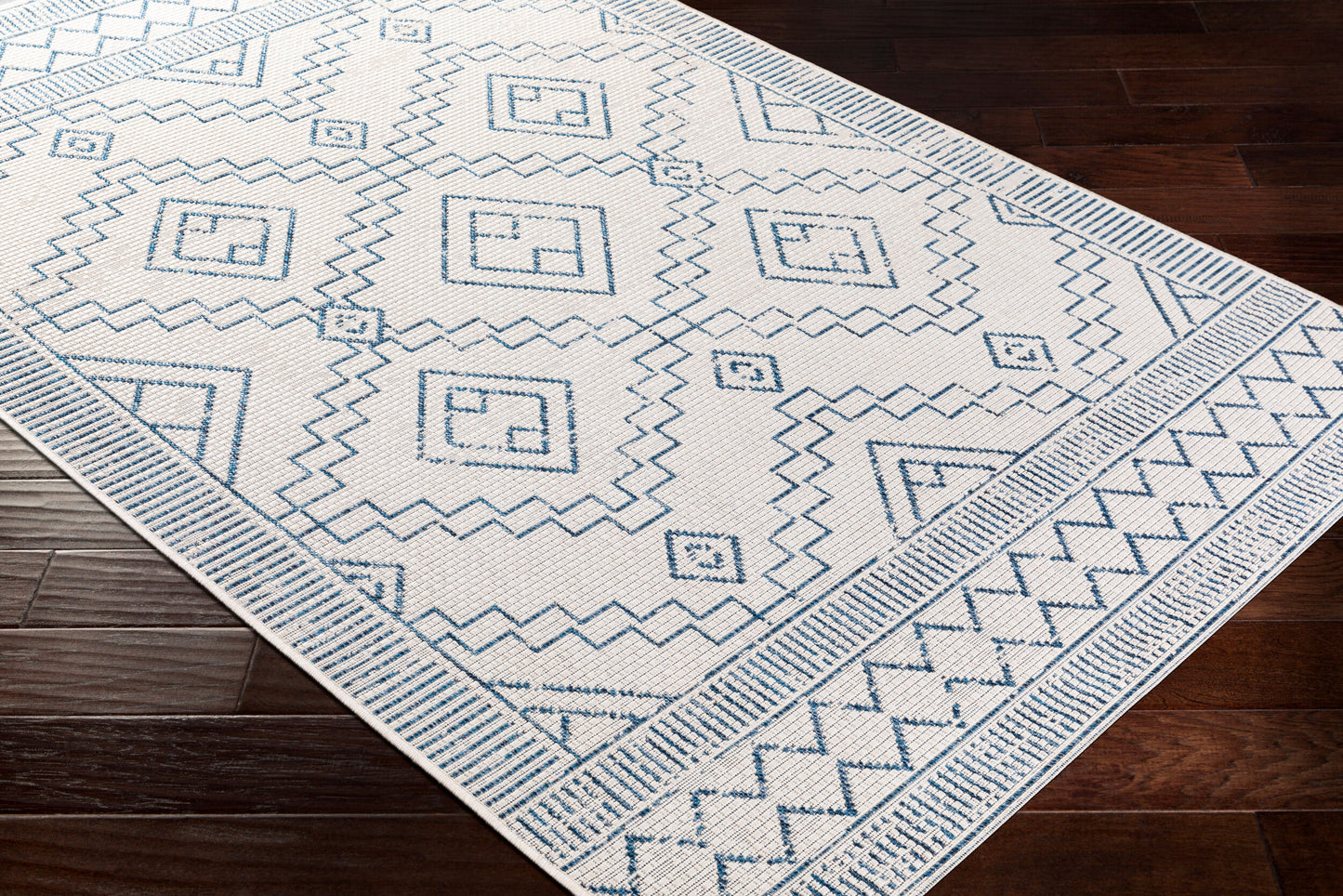 Alfombra tejida a máquina para interiores y exteriores Eagean EAG-2343 de 1,52 m x 2,13 m