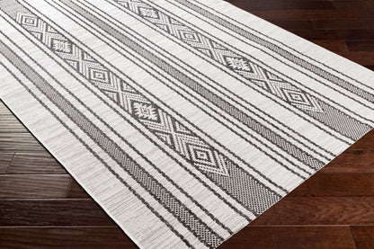 Alfombra decorativa para interior y exterior tejida a máquina Eagean EAG-2352 de 2' x 3'