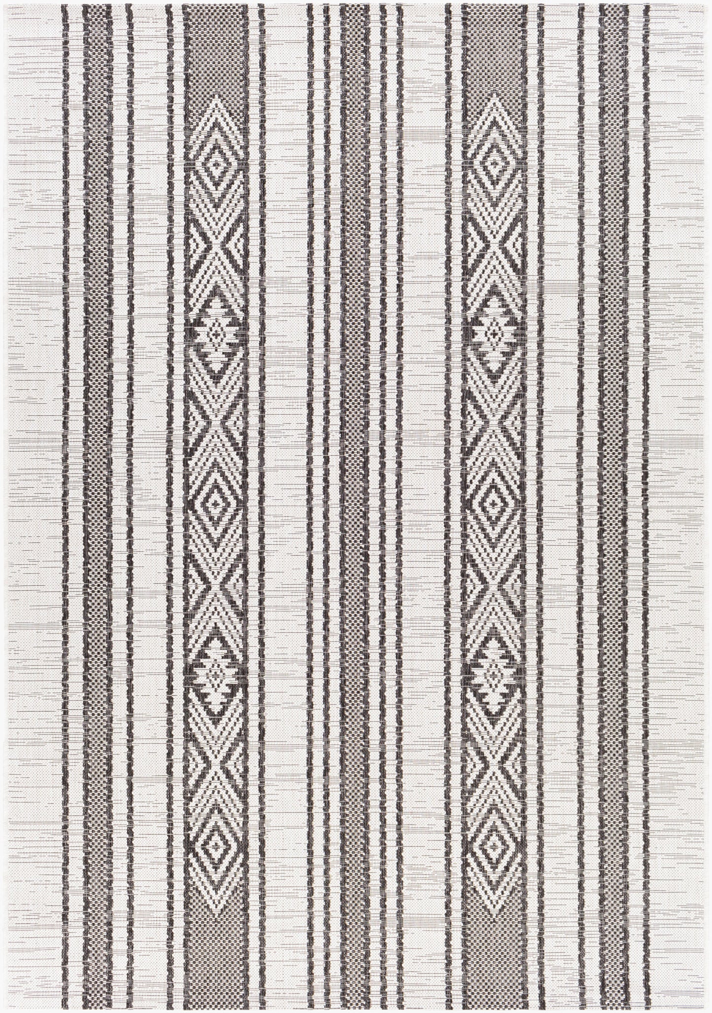 Alfombra decorativa para interior y exterior tejida a máquina Eagean EAG-2352 de 2' x 3'