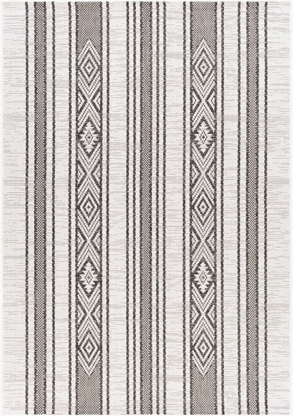 Alfombra decorativa para interior y exterior tejida a máquina Eagean EAG-2352 de 2' x 3'