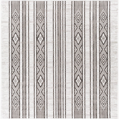 Eagean EAG-2352 6ft Square Machine Woven Indoor/Outdoor Area Rug
