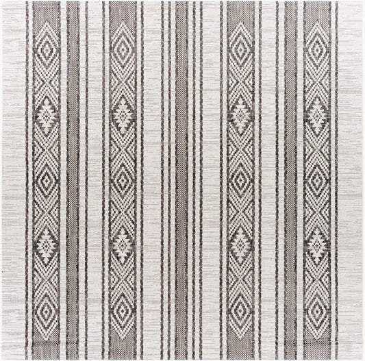 Eagean EAG-2352 8ft Square Machine Woven Indoor/Outdoor Area Rug