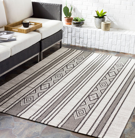 Eagean EAG-2352 6ft Square Machine Woven Indoor/Outdoor Area Rug