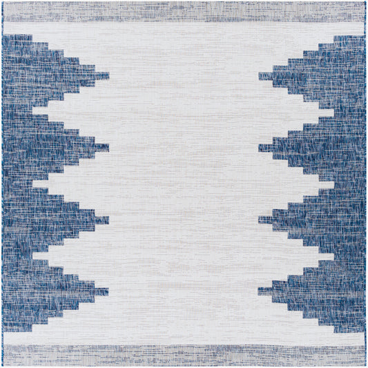 Eagean EAG-2355 6ft Square Machine Woven Indoor/Outdoor Area Rug