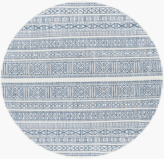 Alfombra redonda tejida a máquina de 2,4 m para interiores y exteriores de Eagean EAG-2357