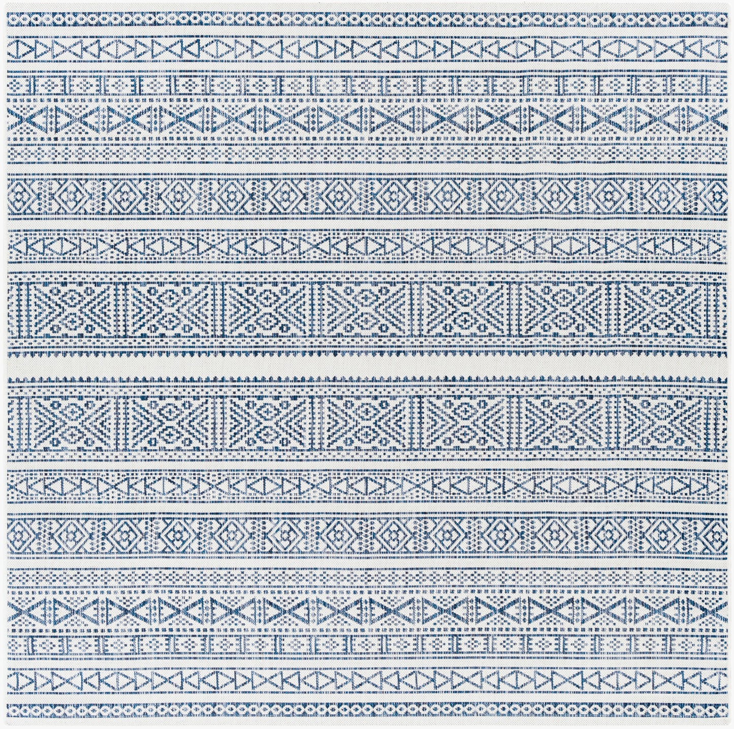 Eagean EAG-2357 6ft Square Machine Woven Indoor/Outdoor Area Rug