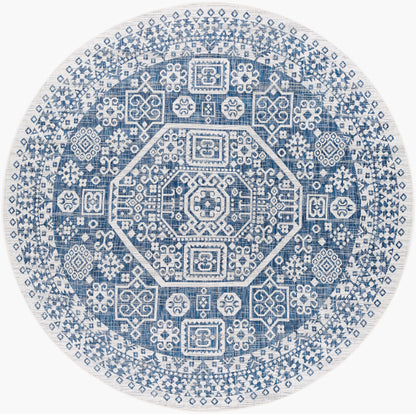 Alfombra redonda tejida a máquina de 2,4 m para interiores y exteriores de Eagean EAG-2358