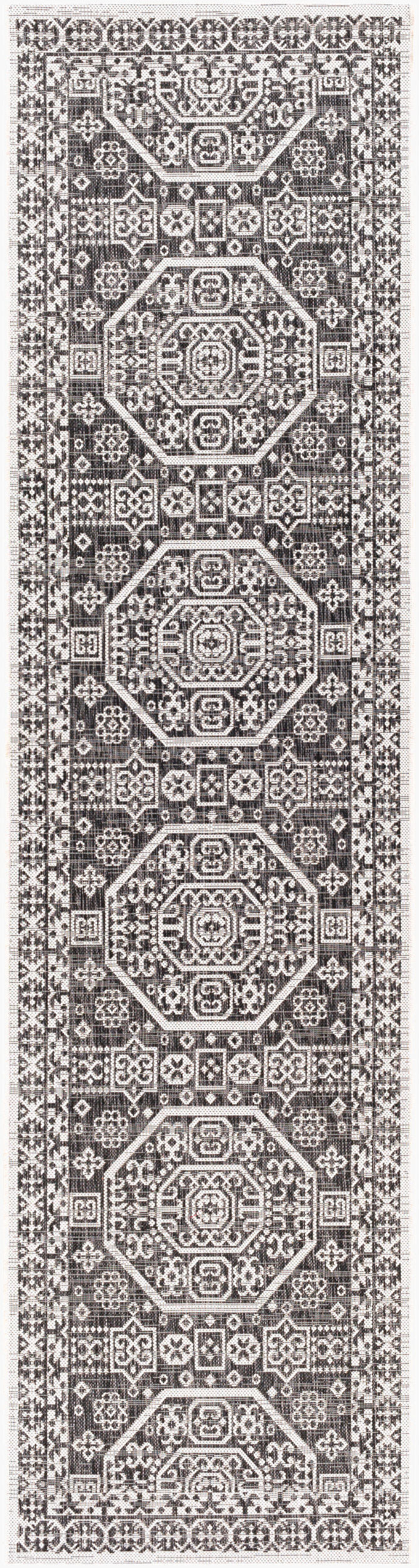 Eagean EAG-2359 12ft Runner Machine Woven Indoor/Outdoor Runner Rug