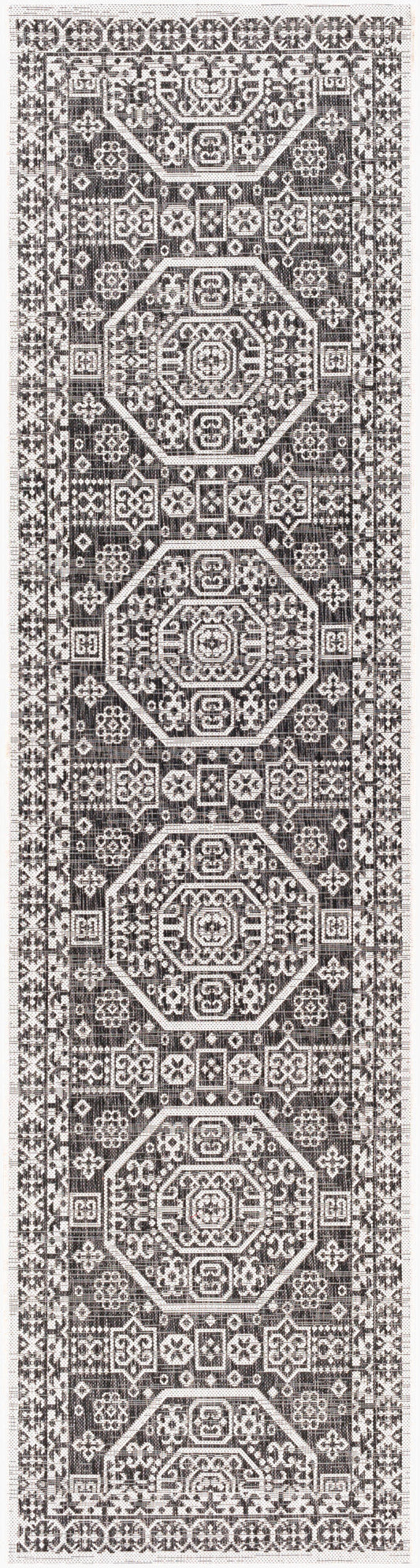 Eagean EAG-2359 12ft Runner Machine Woven Indoor/Outdoor Runner Rug