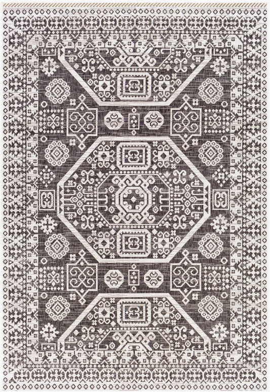 Alfombra tejida a máquina para interiores y exteriores Eagean EAG-2359 de 8' x 10'