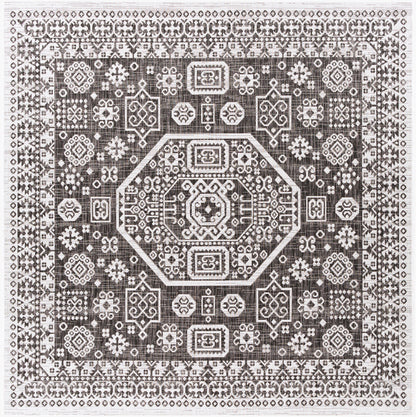Eagean EAG-2359 6ft Square Machine Woven Indoor/Outdoor Area Rug