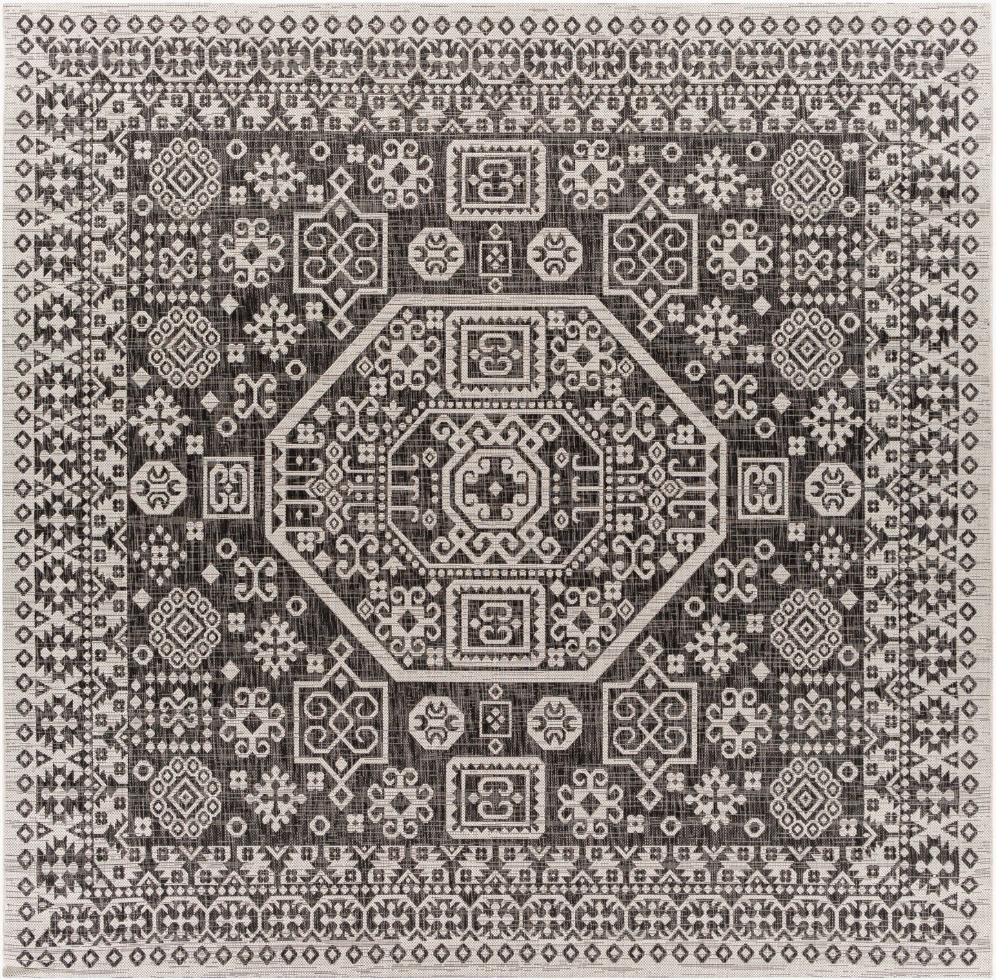 Alfombra Eagean EAG-2359 de 2,4 m (8 pies) de ancho, tejida a máquina, para interior y exterior