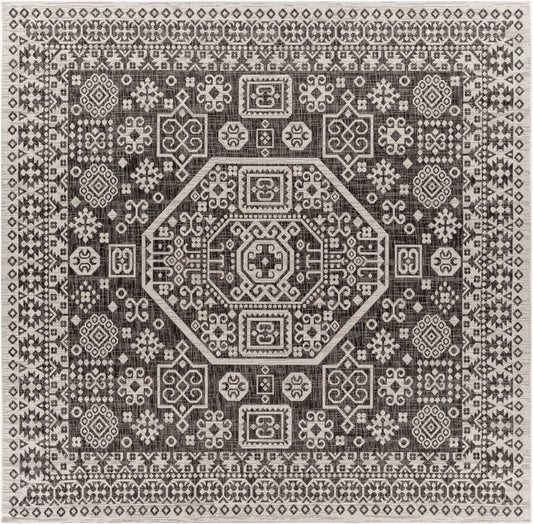 Alfombra Eagean EAG-2359 de 2,4 m (8 pies) de ancho, tejida a máquina, para interior y exterior