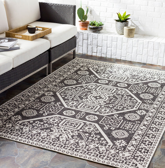 Eagean EAG-2359 6ft Square Machine Woven Indoor/Outdoor Area Rug