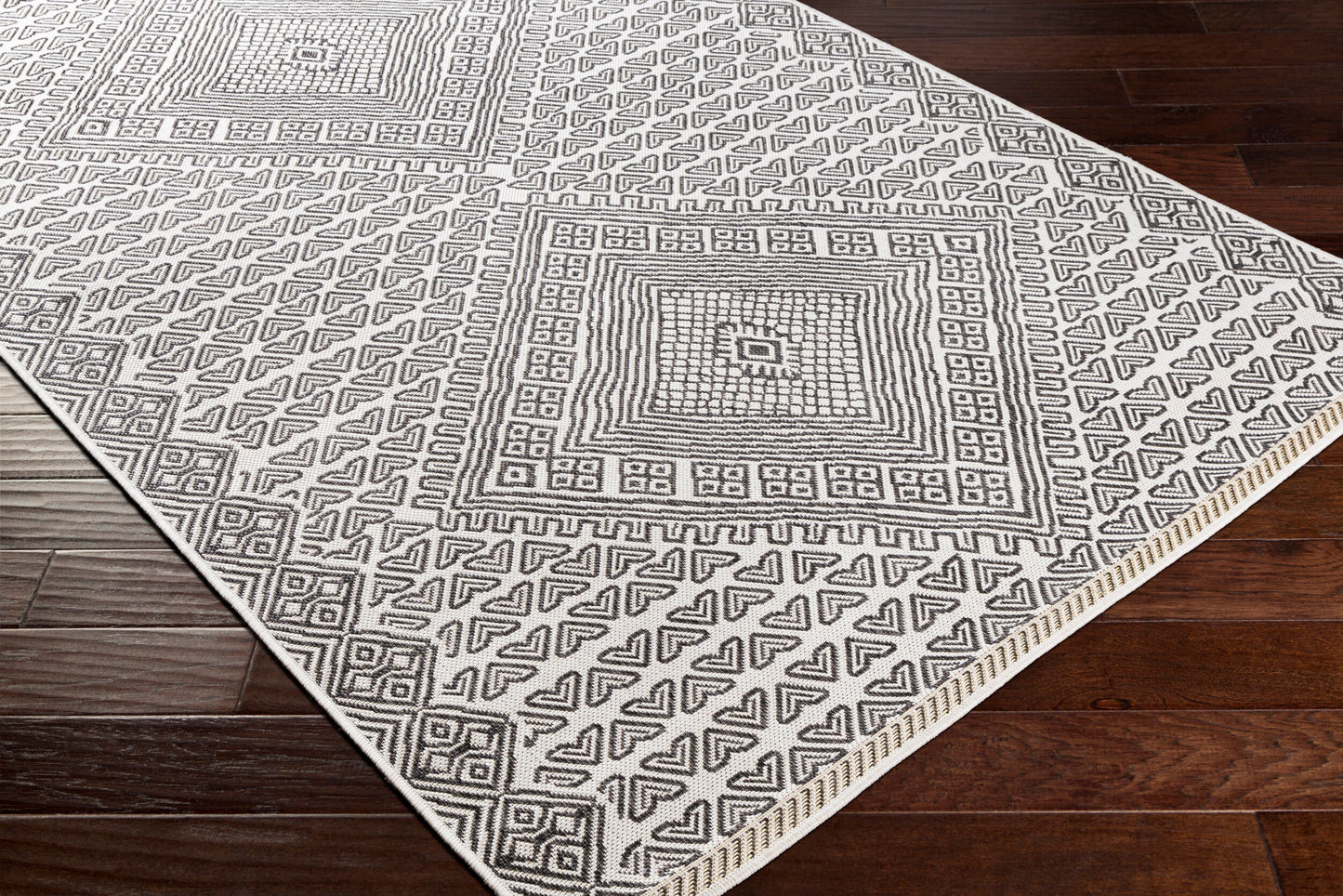 Alfombra tejida a máquina para interiores y exteriores Eagean EAG-2361 de 1,52 m x 2,13 m