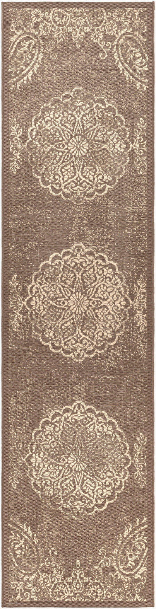 Eagean EAG-2362 12ft Runner Machine Woven Indoor/Outdoor Runner Rug