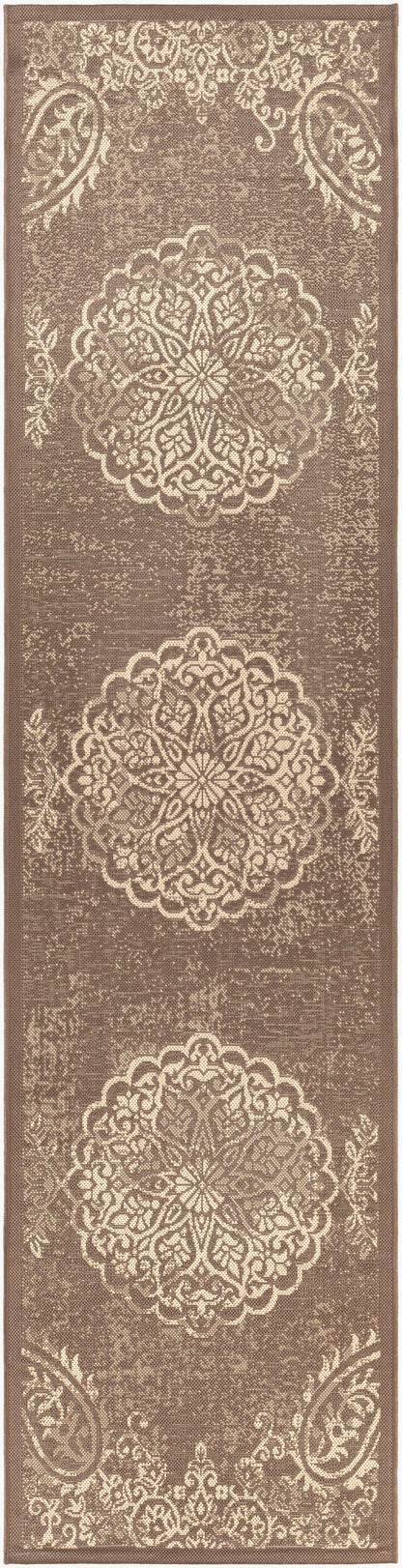 Alfombra Eagean EAG-2362 de 3 m, tejida a máquina, para interiores y exteriores